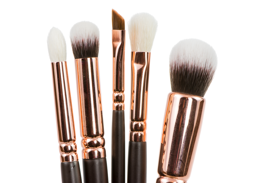 Isolated Make-up Brushes